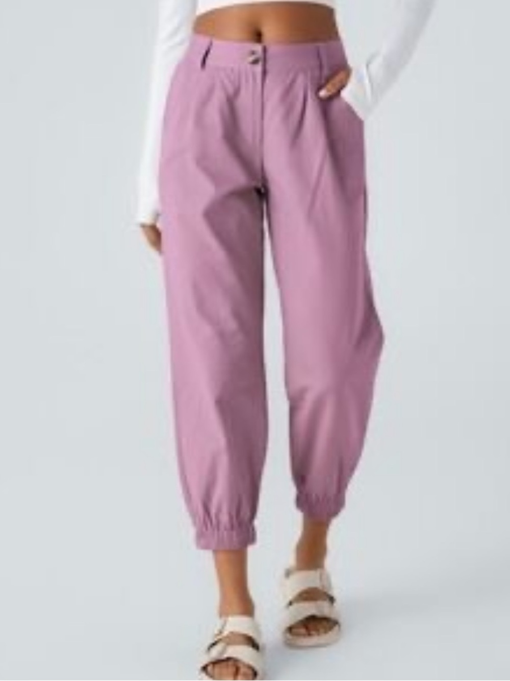Halara Women's Mid Rise Casual Joggers with Pockets Medium NWT